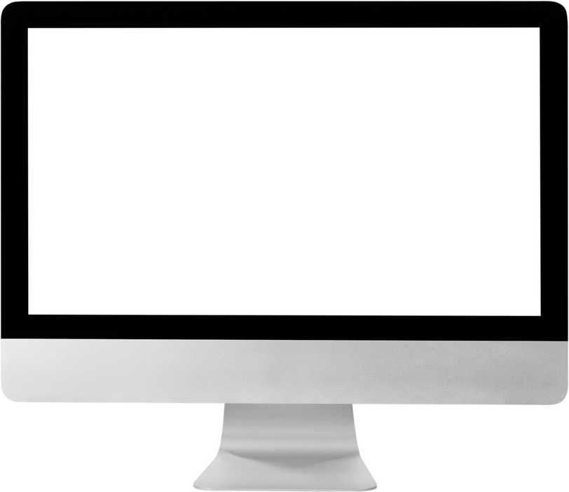 Modern Monitor Isolated on White